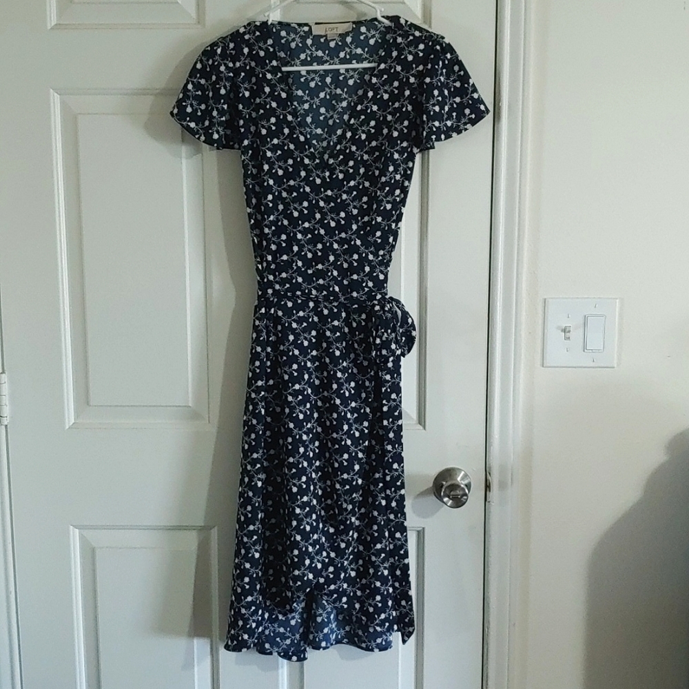 Flutter Sleeve Wrap dress